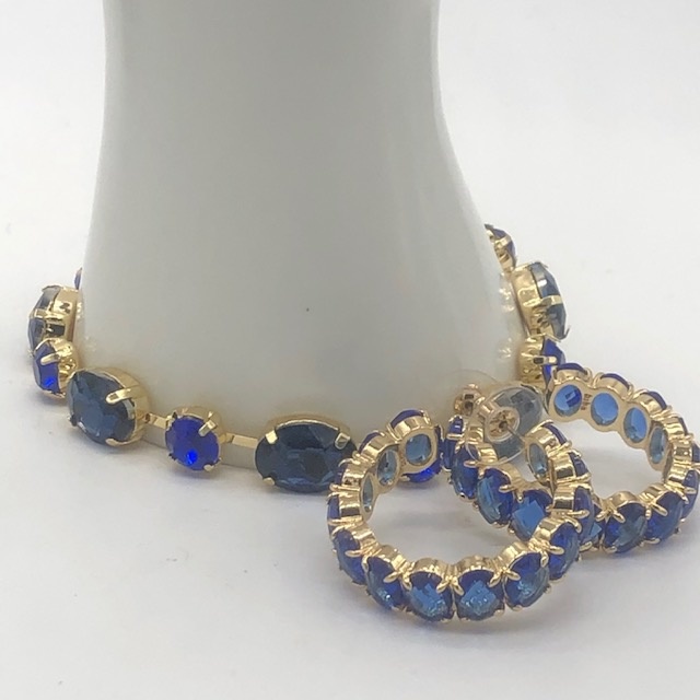 Biba  Armbandje  Biba goud/blauw