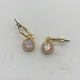 Biba  Oorbellen Biba rose white opal /goud