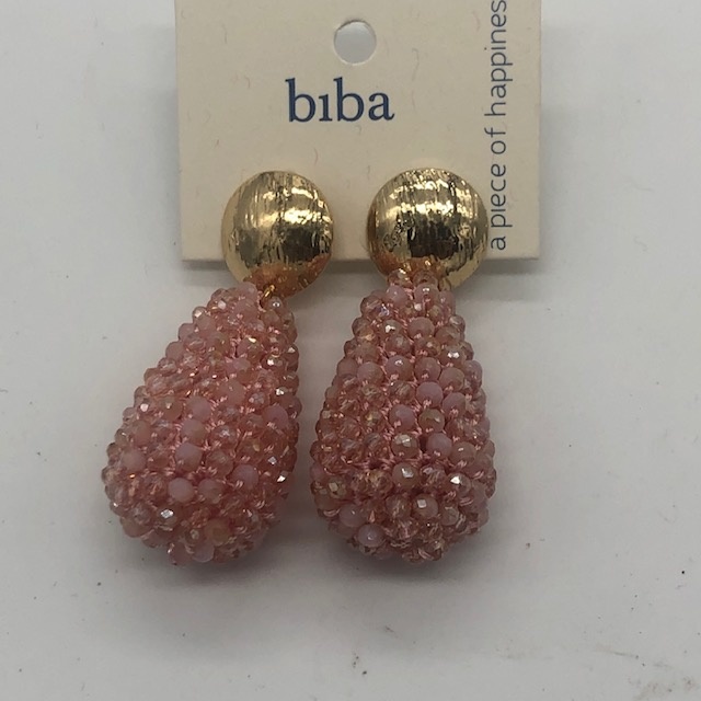 Biba  Oorbellen goud/roze