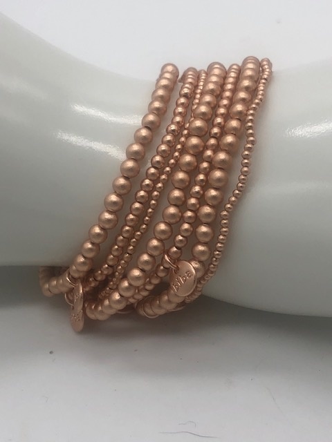 Biba  Armbandjes Biba  rose goud mat