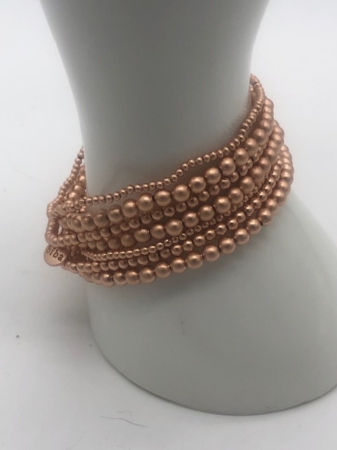 Biba  Armbandjes Biba  rose goud mat