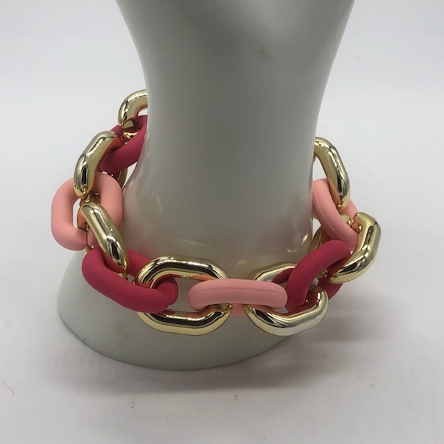 Biba  Armbandje Biba goud/ roze licht /donker