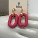 Biba  oorbellen Biba goud/roze