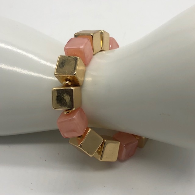 Biba  Armbandje Biba goud/roze licht