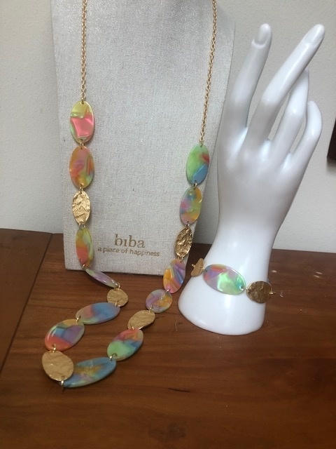 Biba  Ketting Biba goud/mix