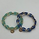 Biba  Armbandje Biba goud/blauw