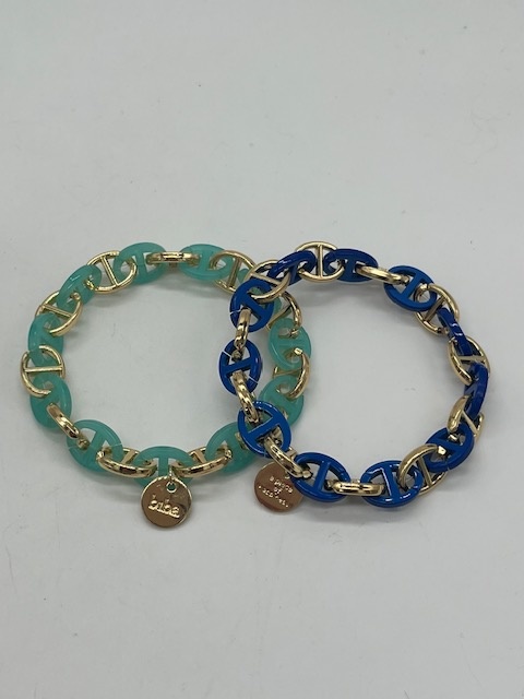 Biba  Armbandje Biba goud/blauw