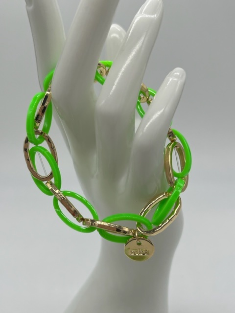 Biba  Armbandje Biba goud/groen