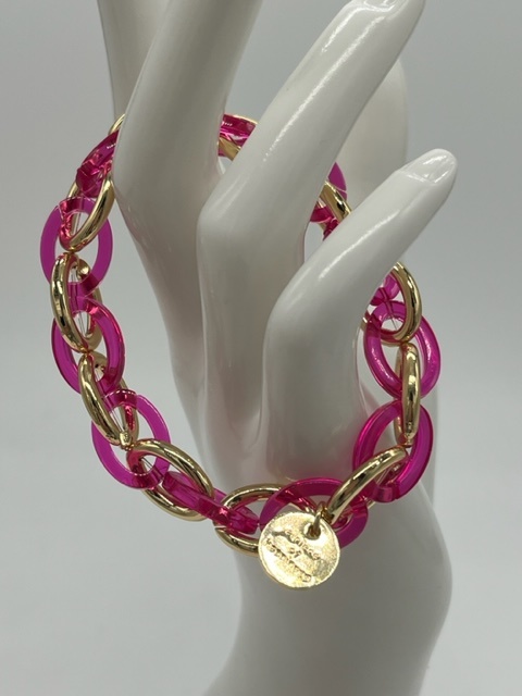 Biba  Armbandje Biba goud/roze