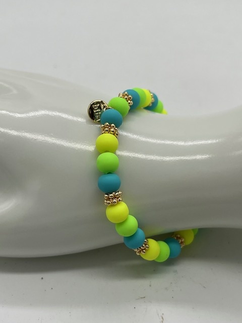 Biba  Armbandje Biba goud/groen blauw