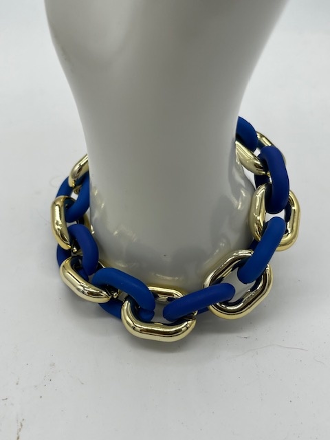 Biba  Armbandje Biba goud/blauw