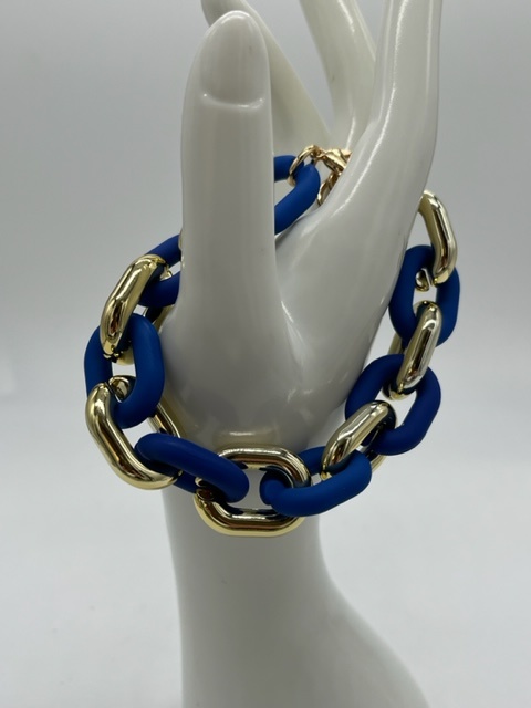 Biba  Armbandje Biba goud/blauw