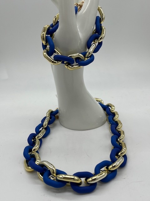 Biba  Armbandje Biba goud/blauw