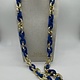 Biba  Lange ketting Biba goud/blauw