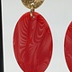 Biba  Oorbellen Biba goud/rood