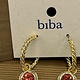 Biba  0orbellen goud/rose