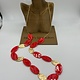 Biba  Ketting Biba goud mat/rood