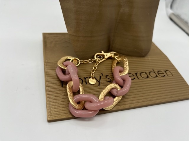 Biba  Armbandje Biba goud mat /oud roze