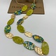 Biba  Ketting Biba goud mat groen/blauw