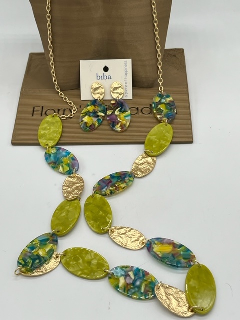 Biba  Oorbellen Biba goud/mat/groen/blauw/paars/mix