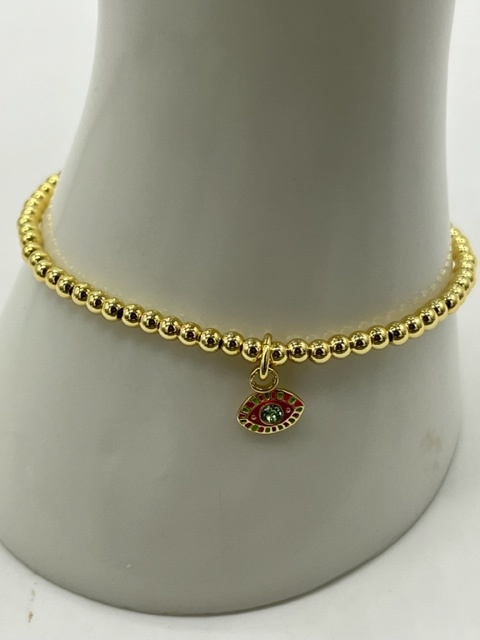 Biba  Armbandje Biba goud/rood