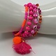 Biba  Armbandjes Biba goud/roze oranje 4 stuks