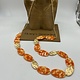 Biba  Ketting Biba goud/oranje /gebr wit