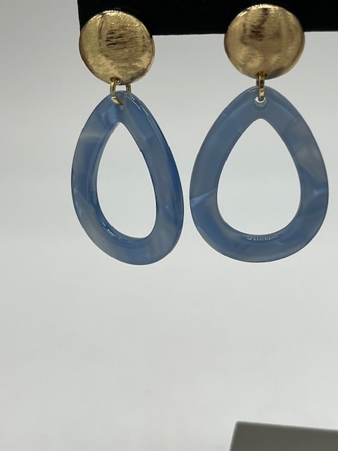 Biba  Oorbellen Biba goud/blauw