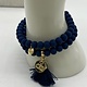 Biba  Armbandjes Biba goud/blauw /donker blauw