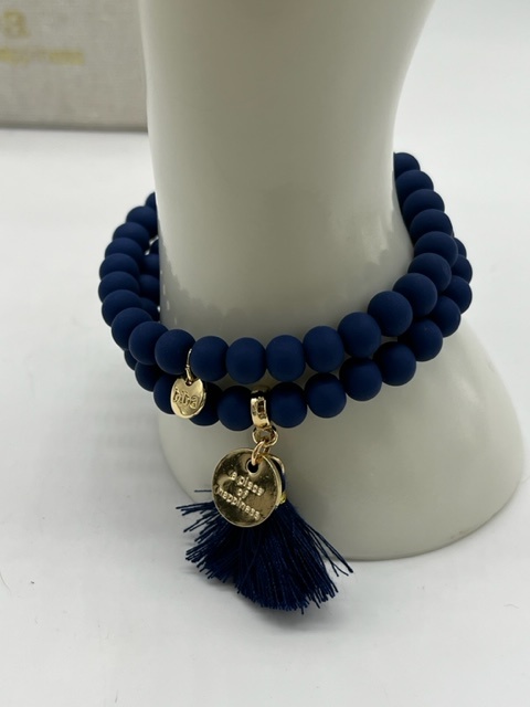 Biba  Armbandjes Biba goud/blauw /donker blauw