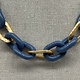 Biba  Ketting Biba goud/blauw/lavendel