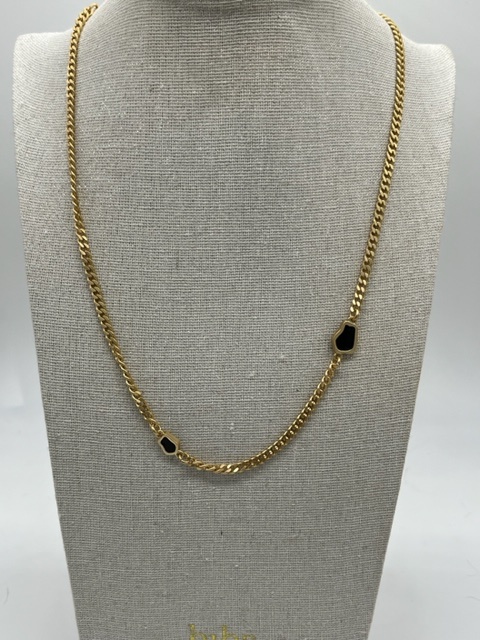 Biba  Ketting Biba goud/zwart