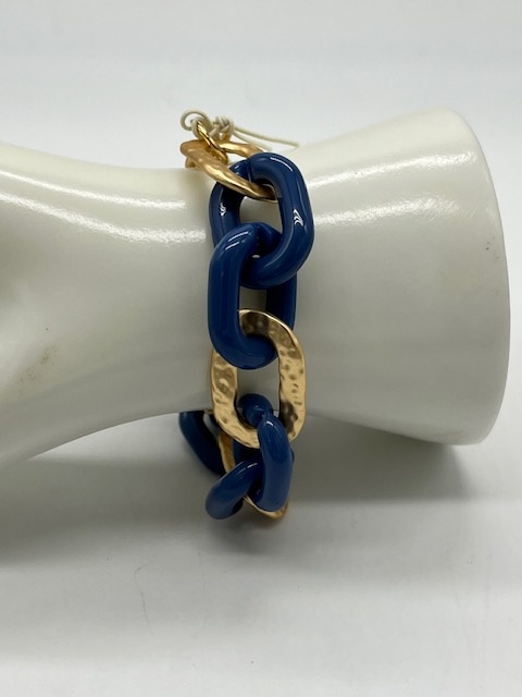 Biba  Armbandje Biba goud/blauw donker lavendel