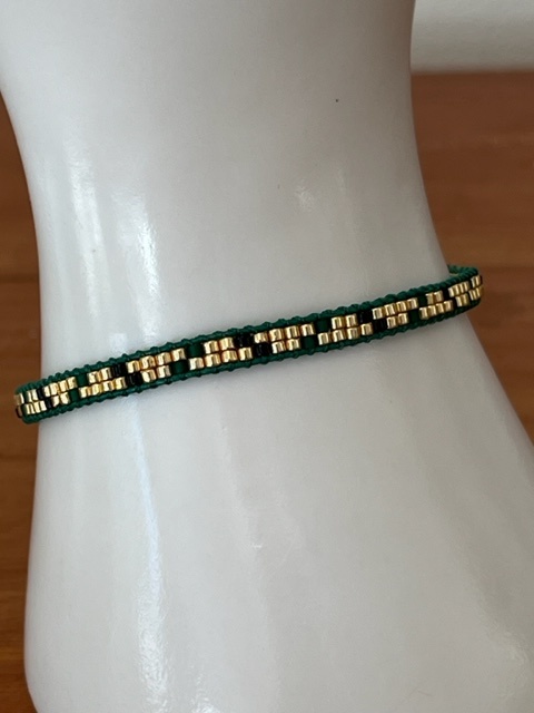 Biba  Armbandje Biba goud/groen