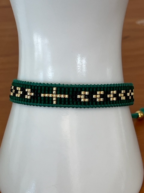 Biba  Armbandje Biba goud/groen