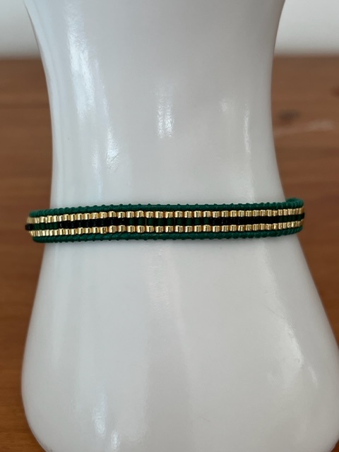 Biba  Armbandje Biba goud/groen