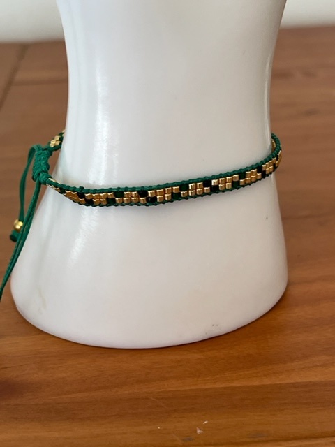 Biba  Armbandje Biba goud/groen