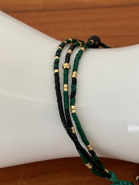 Biba  Armbandje Biba goud/groen