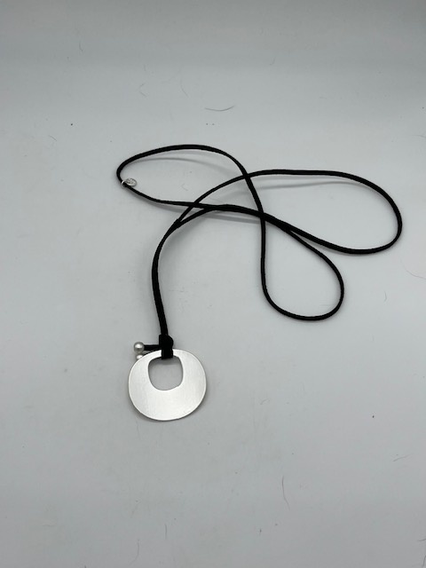 Biba  Ketting Biba zilver/zwart lang