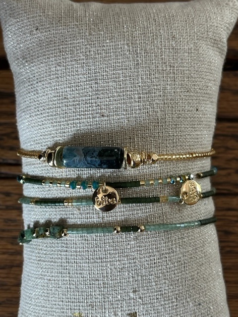 Biba  Armbandjes Biba goud/groen