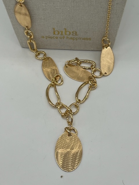 Biba  Ketting Biba goud lang