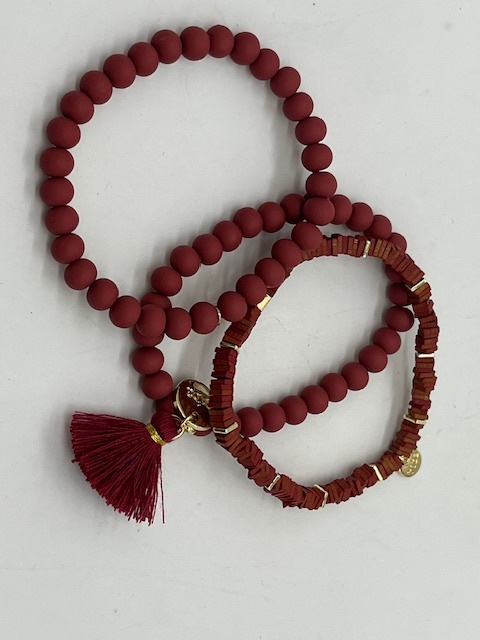 Biba  Armbandjes Biba goud bruin/rood