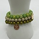 Biba  Armbandjes Biba goud/groen mix