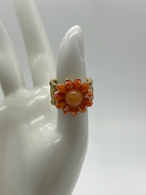 Biba  Ring Biba goud /oranje