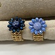 Biba  Ring goud/donkerblauw