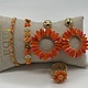 Biba  Armbandjes Biba goud/oranje