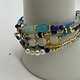 Biba  Armbandjes Biba goud/blauw