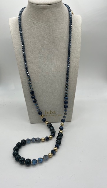 Biba  Oorbellen Biba goud/blauw