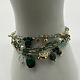 Biba  Ketting Biba goud/groen mix