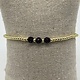 Biba  Armbandje Biba goud/zwart/aubergine